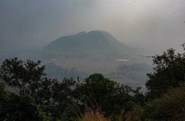 misty morning on the mountain 