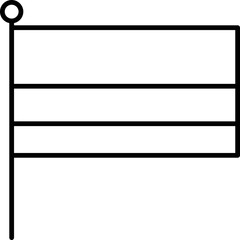 Colombian national flag in flat vector style