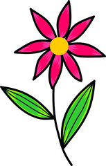 vector illustration of a flower