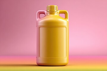 Liquid detergent bottle banner