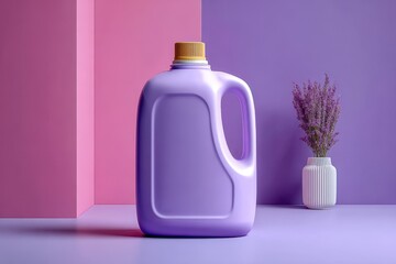 Liquid detergent bottle banner