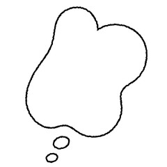 シンプルなモヤモヤ吹き出し