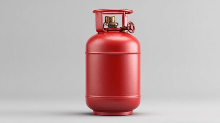 Red gas cylinder