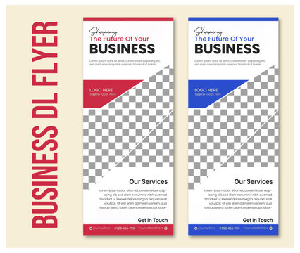 Modern DL Business Flyer Template &ndash; Clean Corporate Marketing Design, Professional DL Corporate Flyer Layout, Business DL Flyer Design, Creative DL Flyer for Business Promotion.