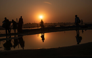 sunset at the beach