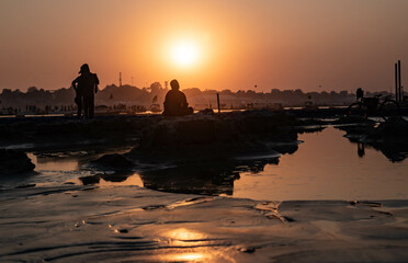 sunset at the beach