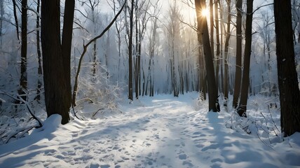 Forest Therapy Winter Forest