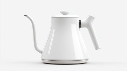 Fototapeta premium Sleek white electric kettle