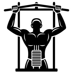 man lifting weights