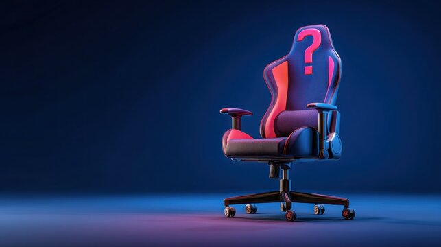 Gaming chair with a question mark (1) - Powered by Adobe