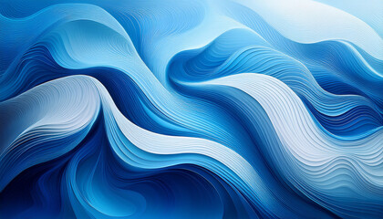 abstract blue white colors gradient with wave texture healthcare background