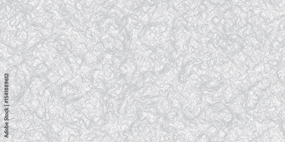Poster topographic map contours curve line hand-drawn vector pattern wave textures white and gray white bac