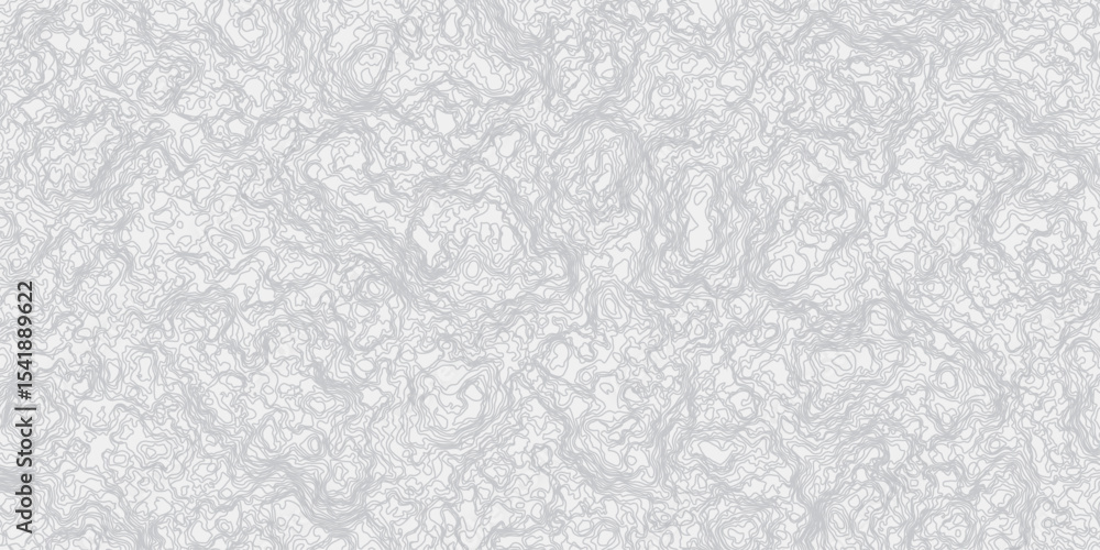Poster topographic map contours curve line hand-drawn vector pattern wave textures white and gray white bac