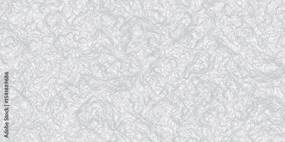 Poster topographic map contours curve line hand-drawn vector pattern wave textures white and gray white bac