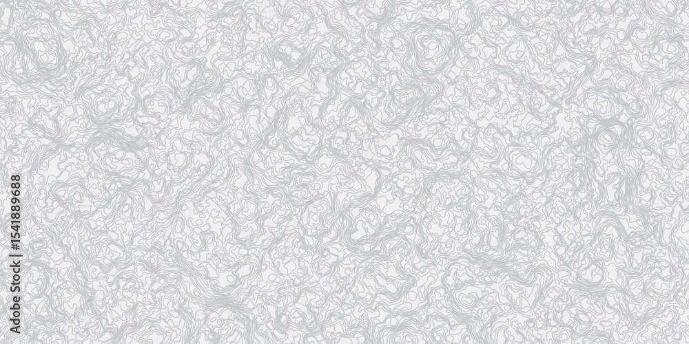 Poster topographic map contours curve line hand-drawn vector pattern wave textures white and gray white bac