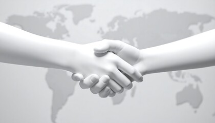 Disarmament summit, leaders handshake, peace scene