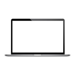 modern laptop on a white background