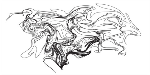Lion head tattoo design with smoke and swirl patterns in black vector art style