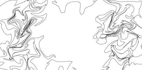 Black and white abstract floral vector background with nature and tree elements