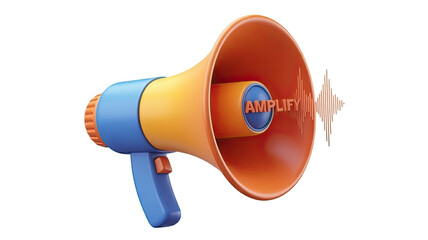 Megaphone amplify announcement communication marketing promotion loud speaker voice message broadcast
