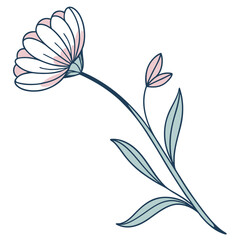 Obraz premium a beautiful eye catchy Nature, Bend and Bloom, Dew Kiss, Swaying Grace, Organic Rhythm, Serene Arch, Floral Balance, Velvet Arc, Harmony in Green, Delicate Touch, Curved Lines