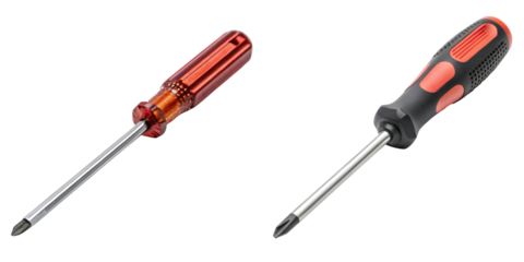 Using screwdrivers for home repairs workshop tools close-up diy