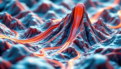 create a stunning 3d digital illustration of a three dimensional model used in puter generated imagery