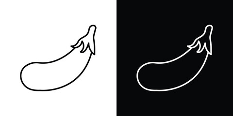 Aubergine icon. Graphic Design vector icon. Ui Ux Icons