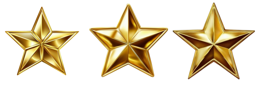 Celebrating achievement with golden stars in a festive setting