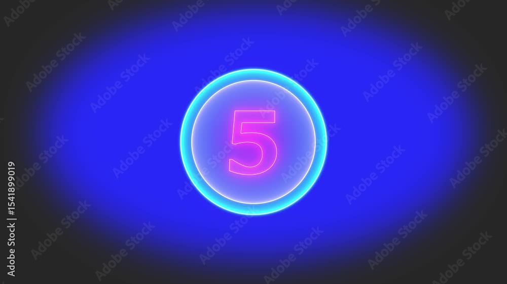 Leinwandbilder ,simple 10 to 0 seconds countdown 2d animation ten to zero running numbers. minimal countdown timer,