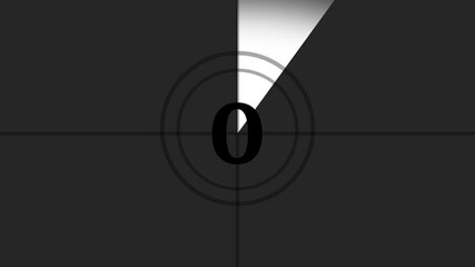 5 to 0 timer  animation with transparent background.5 second timer countdown animation from 5 to 0 seconds.Perfect for event countdowns, product launches, game shows or broadcast
