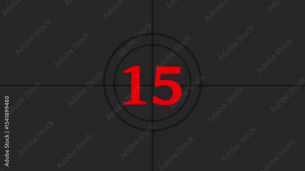Aufkleber 20 to 0 timer animation with colourful background.stopwatch from 20 to 0.countdown timer from 20 to 