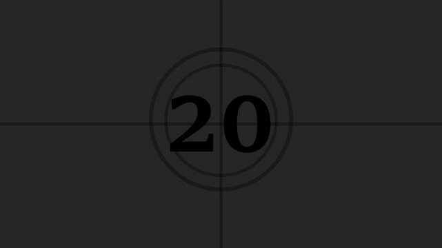 time remainder  animation with 25 to 0,25 second timer  animation on background.Countdown timer from 25 to 0 seconds real time. Modern flat design of countdown animation isolated on transparent bc.