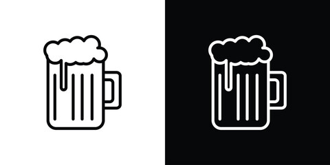 Beer mug icon. Graphic Design vector icon. Ui Ux Icons