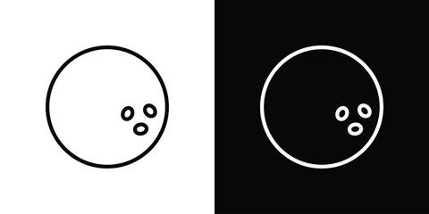 Bowling ball icon. Graphic Design vector icon. Ui Ux Icons