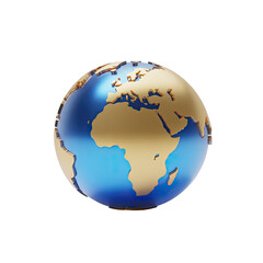 Fototapeta premium Globe earth world map africa europe asia continents geography travel international global earth day