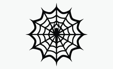 Spider web silhouette, spider with web, halloween creepy vector, spider with web black vector, spider web with a spider silhouette vector. 
