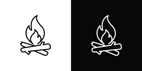 Campfire icon. Graphic Design vector icon. Ui Ux Icons