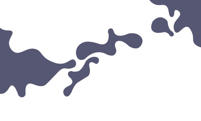 Abstract organic fluid shapes in dark purple on a white background. Modern minimalist design ideal for branding, web graphics, packaging, and creative backgrounds.