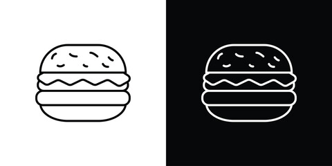 Cheese burger icon. Graphic Design vector icon. Ui Ux Icons