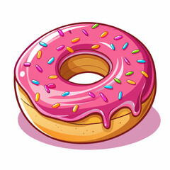 donut isolated on white