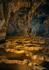 Amazing karst cave system of Cao Bang province in northern Vietnam