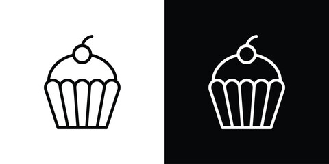 Cupcake icon. Graphic Design vector icon. Ui Ux Icons