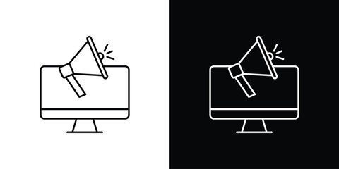 Digital marketing icon. Graphic Design vector icon. Ui Ux Icons