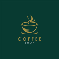 Simple Design Coffee Shop Vector Illustration