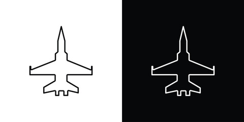 Fighter jet icon. Graphic Design vector icon. Ui Ux Icons