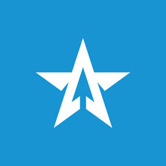 Star Arrow Symbol Logo design vector template