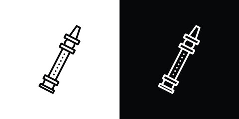 Flute icon. Graphic Design vector icon. Ui Ux Icons