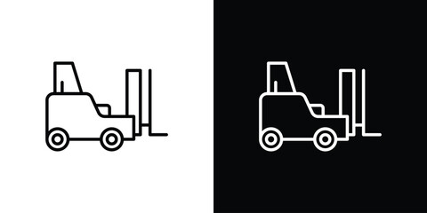 Forklift icon. Graphic Design vector icon. Ui Ux Icons