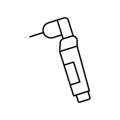 Dental Drill thinline icon , vector, pixel perfect, illustrator file 

